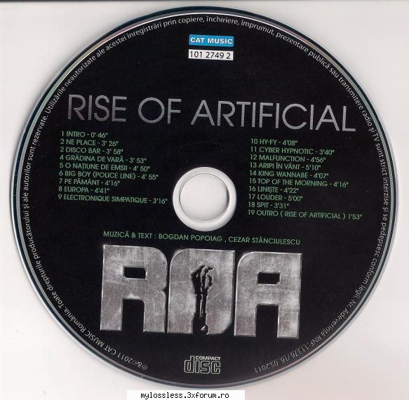ROA - Rise Of Artificial-CD-FLAC-2011-MiNT - Lossless - @ Muzica/Albume in format Lossless [FLAC]-[ROMANEASCA]
