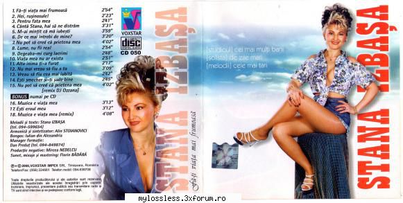 Stana Izbasa - Fa-ti viata mai frumoasa-CD-FLAC-2000-MiNT - Lossless - @ Muzica/Albume in format Lossless [FLAC]-[ROMANEASCA]