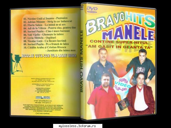 VA - Bravo Hits manele Vol.1-2005-DVD-NF - Tracklist: 01. Nicolae - @ DVD-uri Romanesti cu muzica [VIDEO]