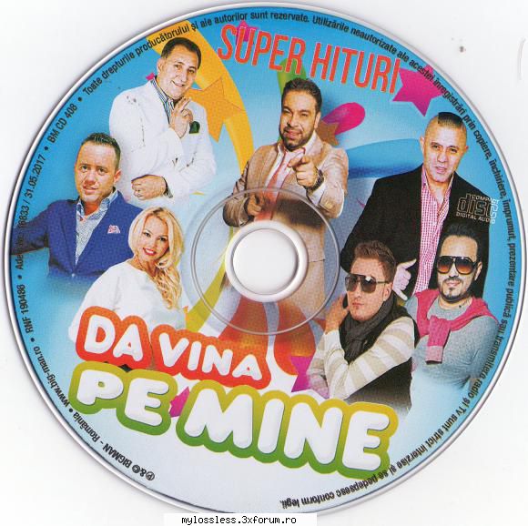 VA - Compilatia 'Da vina pe mine' - Manele-CD-FLAC-2017-MiNT - Lossless - @ Muzica/Albume in format Lossless [FLAC]-[ROMANEASCA]