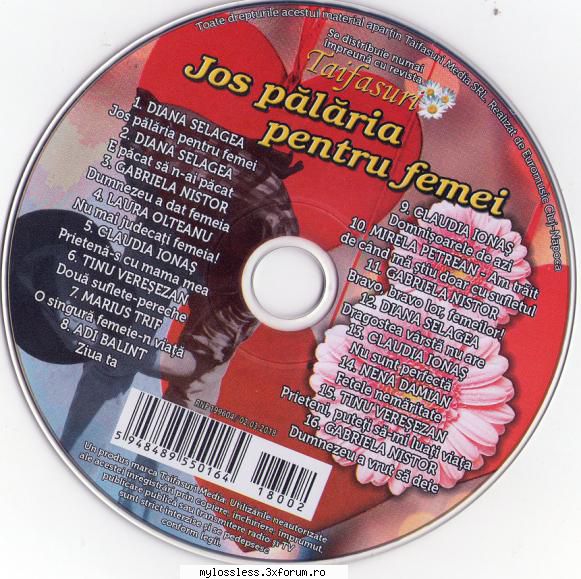 VA - Jos palaria pentru femei-CD-FLAC-2018-MiNT - Lossless - @ Muzica/Albume in format Lossless [FLAC]-[ROMANEASCA]