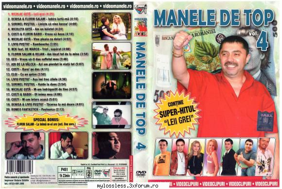 VA - Manele de Top Vol.4-2006-DVD-NF - Tracklist: Tracklist: 01 - @ DVD-uri Romanesti cu muzica [VIDEO]