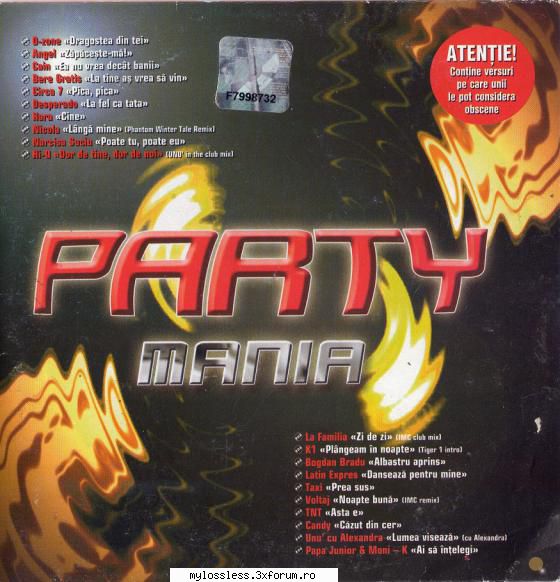 VA - Party Mania-CD-FLAC-2003-MiNT - Tracklist: 1. (0 - @ Muzica/Albume in format Lossless [FLAC]-[ROMANEASCA]