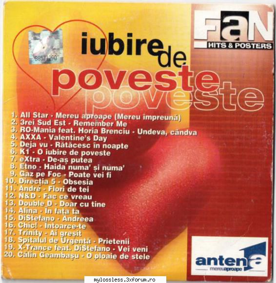 VA - Poveste de iubire-MAG-2001-LOSSLESS-MiNT - Lossless - @ Muzica/Albume in format Lossless [FLAC]-[ROMANEASCA]