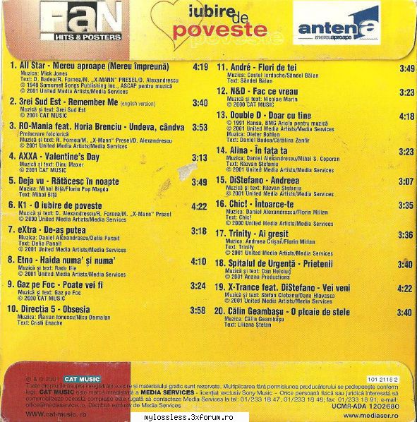 VA - Poveste de iubire-MAG-2001-LOSSLESS-MiNT - andrei88sv - @ Muzica/Albume in format Lossless [FLAC]-[ROMANEASCA]