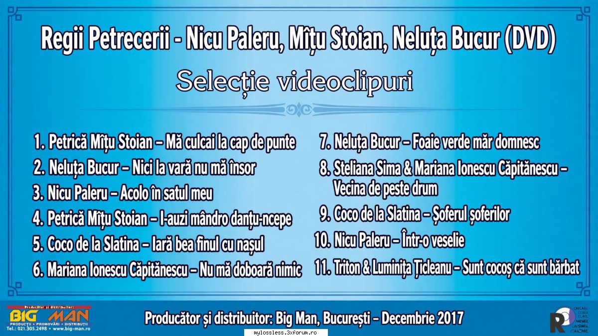 VA - Regii Petrecerii-2017-DVD-NF - Tracklist: 01. Petrică - @ DVD-uri Romanesti cu muzica [VIDEO]