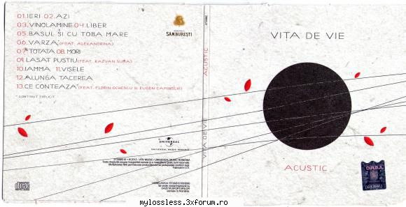 Vita de Vie - Acustic-CD-FLAC-2013-MiNT - Lossless - @ Muzica/Albume in format Lossless [FLAC]-[ROMANEASCA]